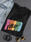 Proud Ally Bubblegum Text T-shirt -SmartPrintsInk Designs