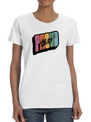 Proud Ally Bubblegum Text T-shirt -SmartPrintsInk Designs