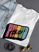 Proud Ally Bubblegum Text T-shirt -SmartPrintsInk Designs