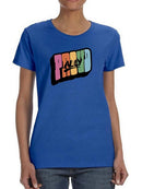 Proud Ally Bubblegum Text T-shirt -SmartPrintsInk Designs