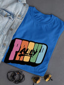 Proud Ally Bubblegum Text T-shirt -SmartPrintsInk Designs