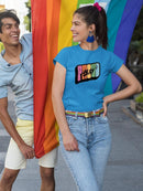 Proud Ally Bubblegum Text T-shirt -SmartPrintsInk Designs