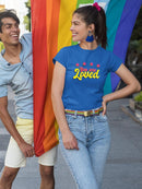 You Are Loved Bubblegum Text T-shirt -SmartPrintsInk Designs