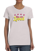 You Are Loved Bubblegum Text T-shirt -SmartPrintsInk Designs