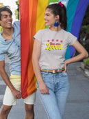 You Are Loved Bubblegum Text T-shirt -SmartPrintsInk Designs