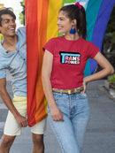 Trans Power Bubblegum Text T-shirt -SmartPrintsInk Designs