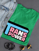 Trans Power Bubblegum Text T-shirt -SmartPrintsInk Designs