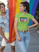 Trans Power Bubblegum Text T-shirt -SmartPrintsInk Designs