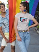 Trans Power Bubblegum Text T-shirt -SmartPrintsInk Designs