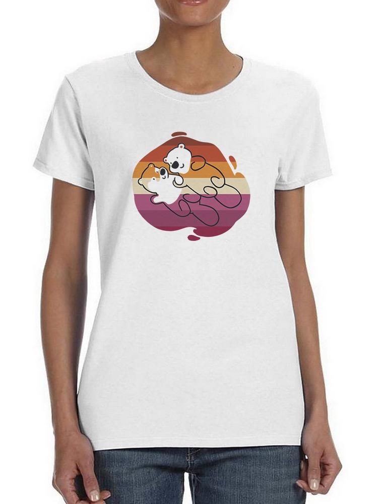 Beaver Couple W Pride Flag T-shirt -SmartPrintsInk Designs