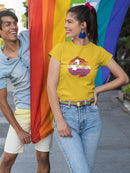 Beaver Couple W Pride Flag T-shirt -SmartPrintsInk Designs
