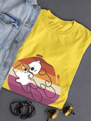 Beaver Couple W Pride Flag T-shirt -SmartPrintsInk Designs