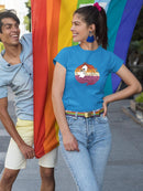 Beaver Couple W Pride Flag T-shirt -SmartPrintsInk Designs