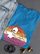 Beaver Couple W Pride Flag T-shirt -SmartPrintsInk Designs