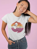 Beaver Couple W Pride Flag T-shirt -SmartPrintsInk Designs