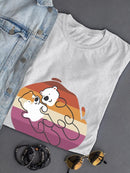 Beaver Couple W Pride Flag T-shirt -SmartPrintsInk Designs
