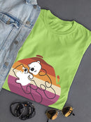 Beaver Couple W Pride Flag T-shirt -SmartPrintsInk Designs