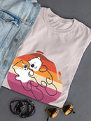 Beaver Couple W Pride Flag T-shirt -SmartPrintsInk Designs