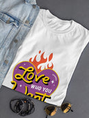 Love Who You Want Retro Heart T-shirt -SmartPrintsInk Designs