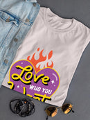 Love Who You Want Retro Heart T-shirt -SmartPrintsInk Designs