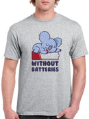 Sleepy Koala Without Batteries T-shirt -SmartPrintsInk Designs