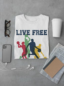 Live Free Play Hard T-shirt -SmartPrintsInk Designs