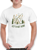 Let's Get Lost Wood Cabin T-shirt -SmartPrintsInk Designs