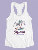 Malibu California Watercolors T-shirt -SmartPrintsInk Designs