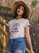 Malibu California Watercolors T-shirt -SmartPrintsInk Designs