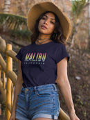 Malubu California Chrome T-shirt -SmartPrintsInk Designs