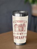 Photography Is My Therapy Tumbler -SmartPrintsInk Designs