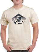 Spaceman Oortrait T-shirt -SmartPrintsInk Designs