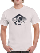 Spaceman Oortrait T-shirt -SmartPrintsInk Designs