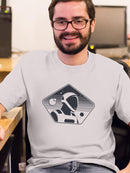 Spaceman Oortrait T-shirt -SmartPrintsInk Designs