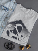 Spaceman Oortrait T-shirt -SmartPrintsInk Designs