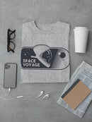 Space Voyage Astronaut T-shirt -SmartPrintsInk Designs
