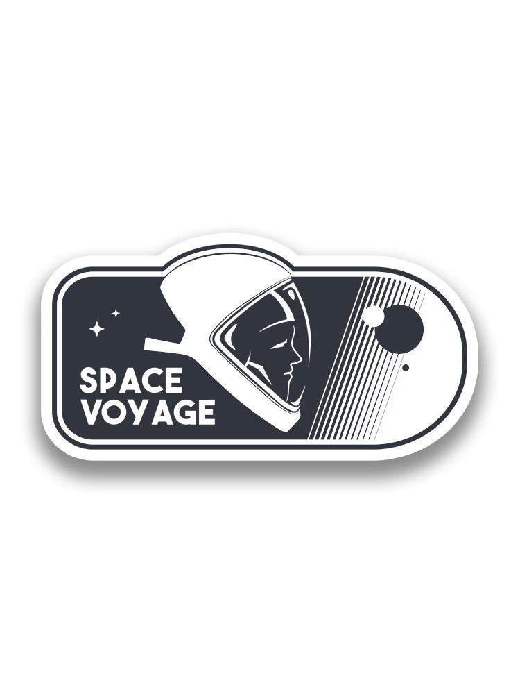 Space Voyage Astronaut Sticker -SmartPrintsInk Designs