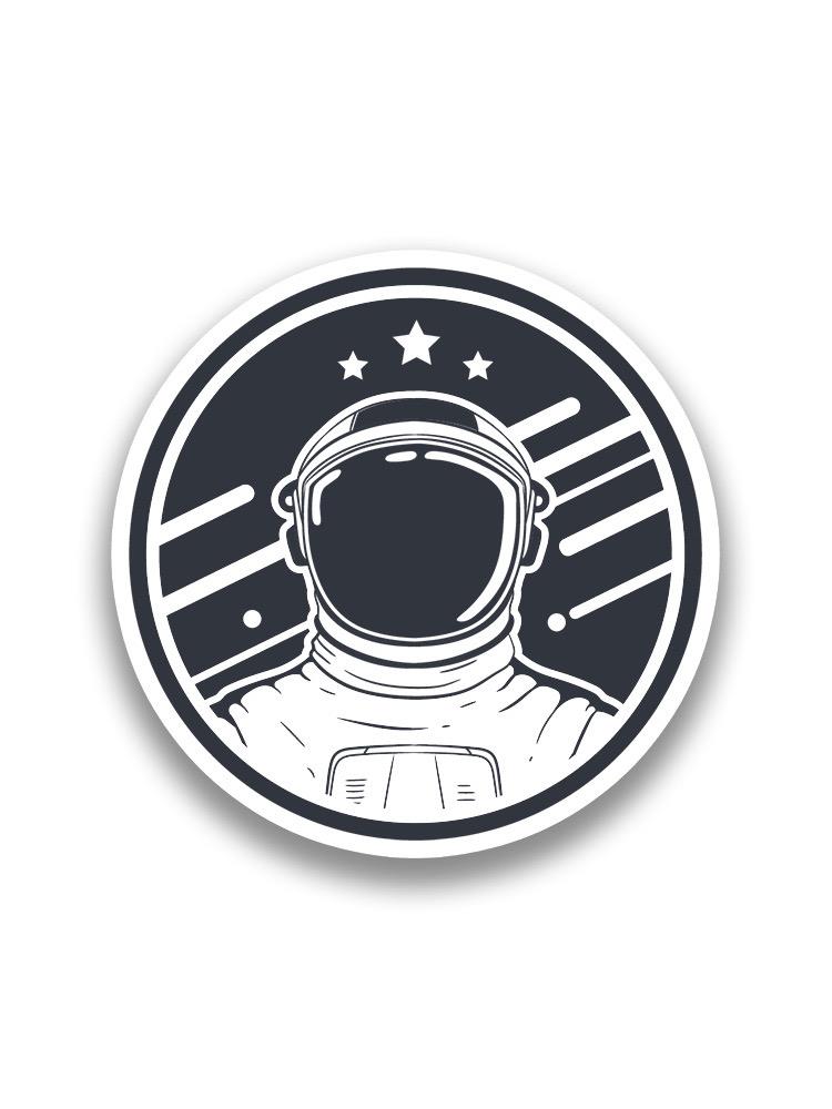 Astronaut Portrait Sticker -SmartPrintsInk Designs