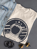 Astronaut Portrait T-shirt -SmartPrintsInk Designs