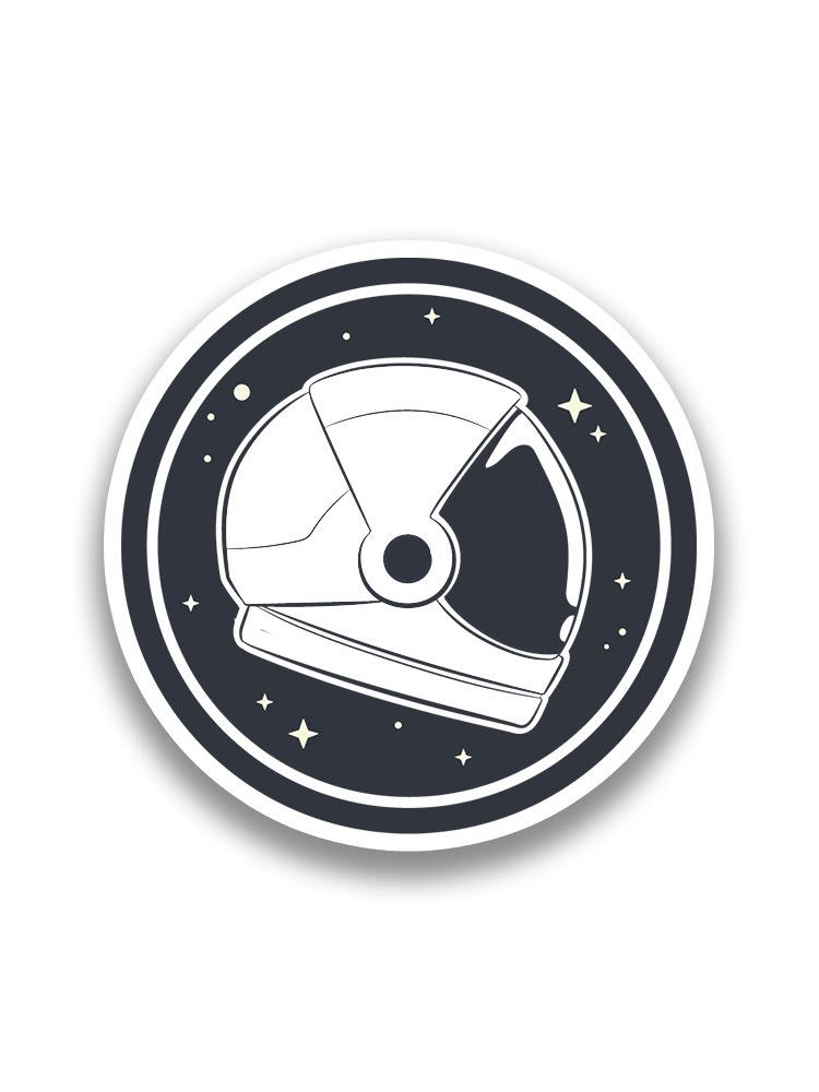 Astronaut Helmet Sticker -SmartPrintsInk Designs