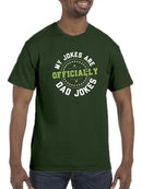 Officially Dad Jokes Stamp T-shirt -SmartPrintsInk Designs