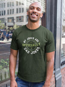 Officially Dad Jokes Stamp T-shirt -SmartPrintsInk Designs