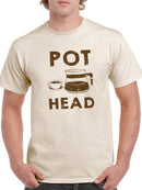 Coffee Pot Head T-shirt -SmartPrintsInk Designs