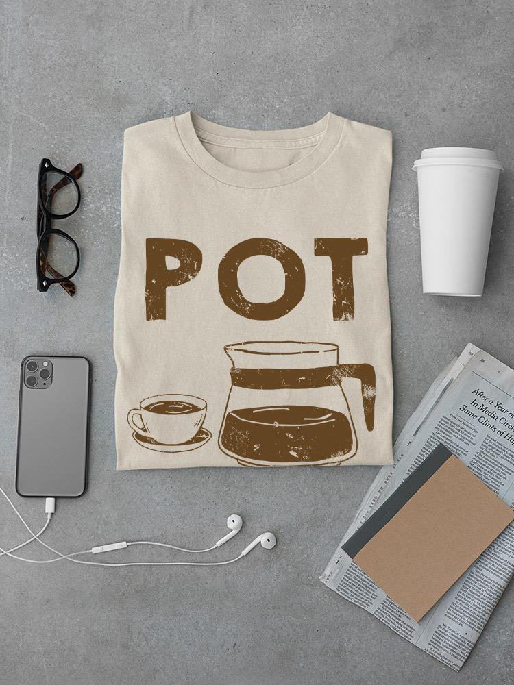 Coffee Pot Head T-shirt -SmartPrintsInk Designs