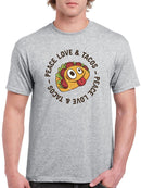 Peace Love And Tacos T-shirt -SmartPrintsInk Designs