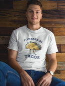 Powered By Tacos Cartoon T-shirt -SmartPrintsInk Designs