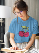 Cute And Sassy Cherries T-shirt -SmartPrintsInk Designs