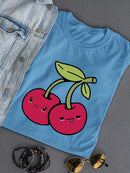 Cute And Sassy Cherries T-shirt -SmartPrintsInk Designs
