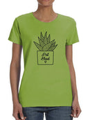 Succulent Pot Head T-shirt -SmartPrintsInk Designs