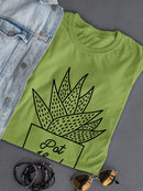 Succulent Pot Head T-shirt -SmartPrintsInk Designs